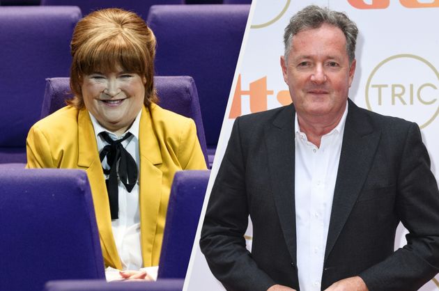 Susan Boyle and Piers Morgan