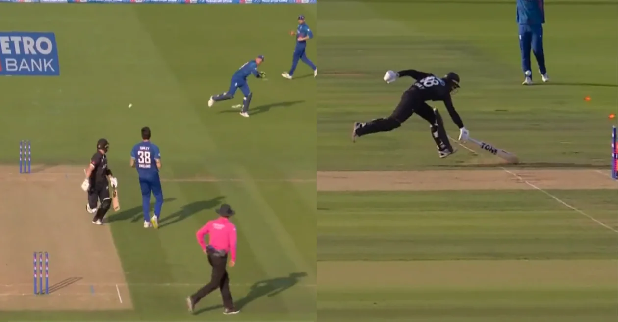 Jos Buttler's direct hit to dismiss Devon Conway