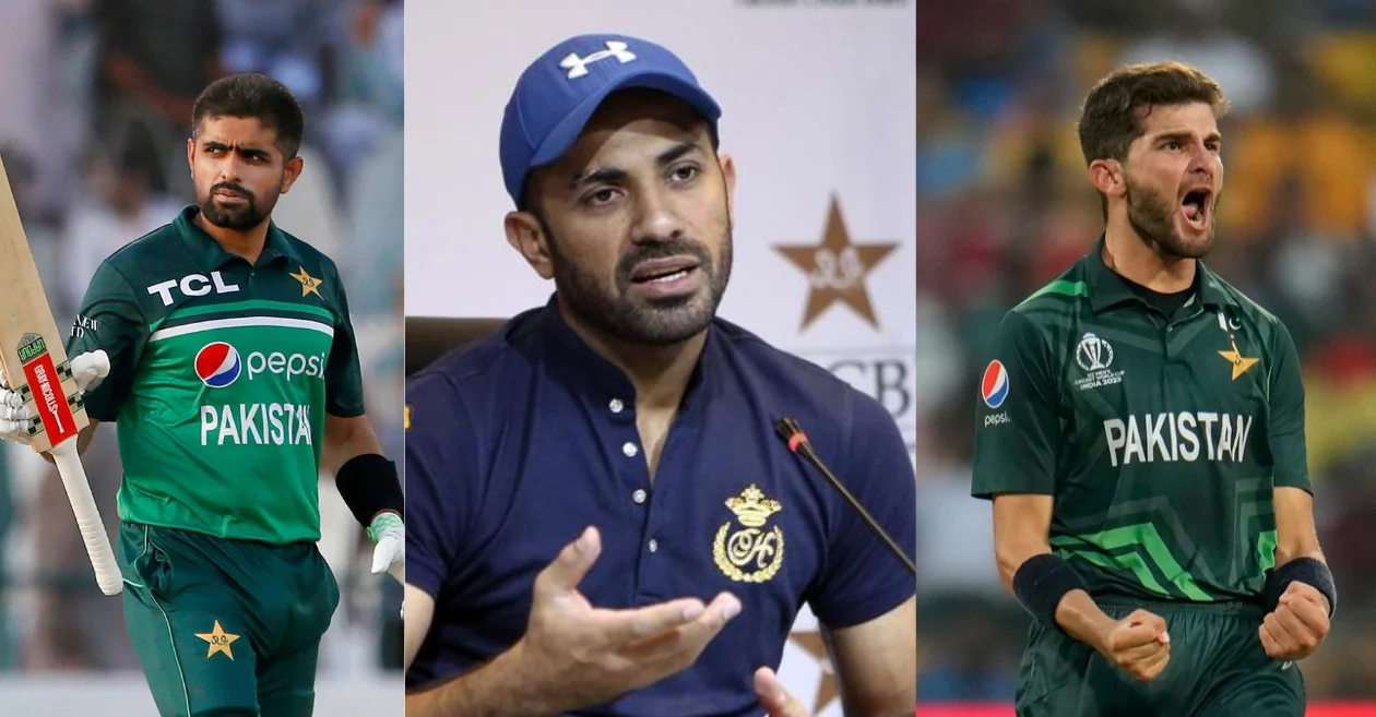 Babar Azam, Wahab Riaz and Shaheen Afridi