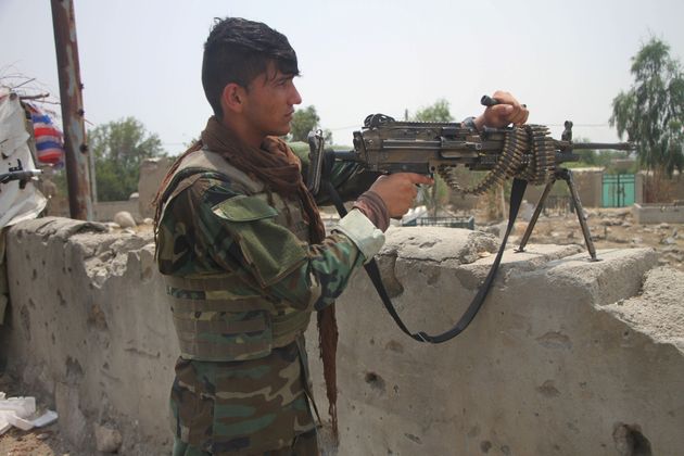 <strong>A member of Afghan security force takes part in a military operation against Taliban militants in Alishing district of Laghman province, eastern Afghanistan.</strong>