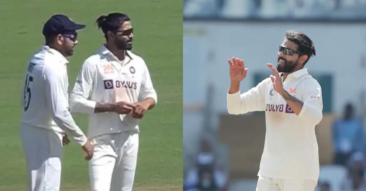 Ravindra Jadeja during the first test match in Nagpur