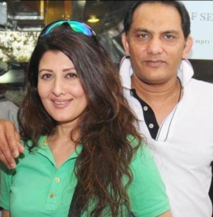 Mohammad Azharuddin and Sangeeta Bijlani