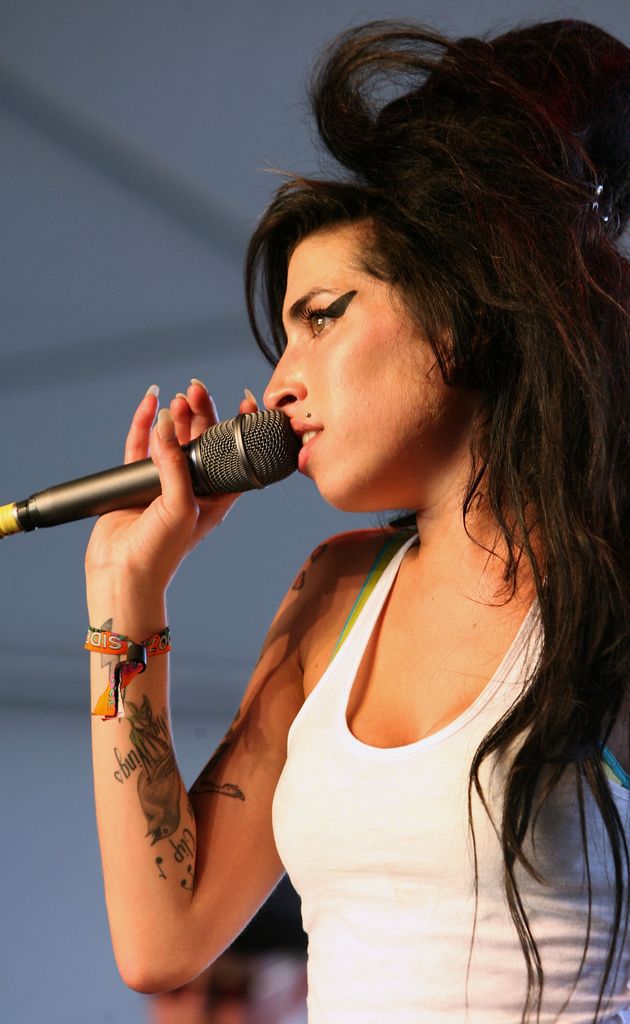 Amy Winehouse performing at Coachella in 2007