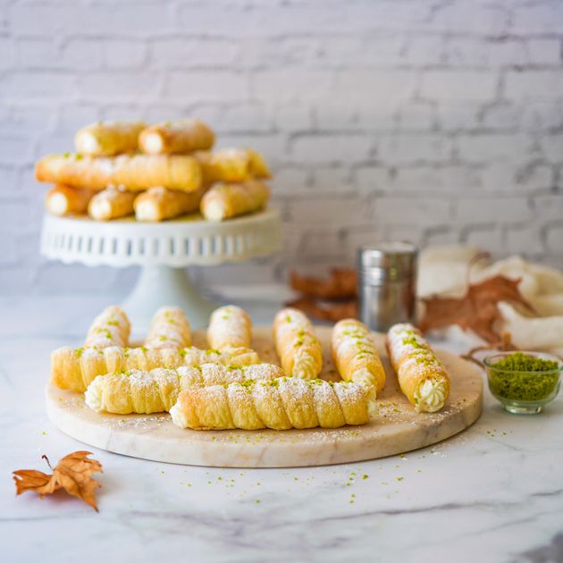 Cream rolls, an Afghan patisserie special.