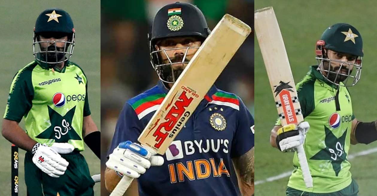 Babar Azam, Virat Kohli, Mohammad Rizwan