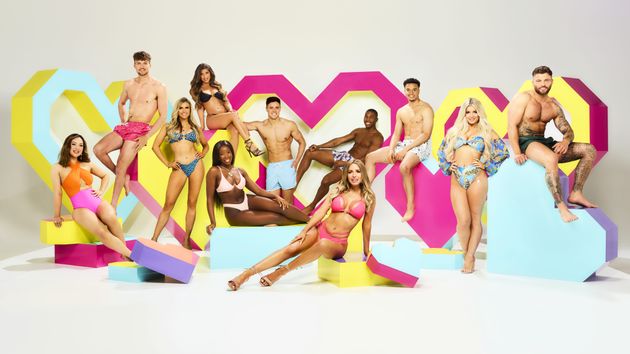 Hugo with the rest of this year's Love Island cast