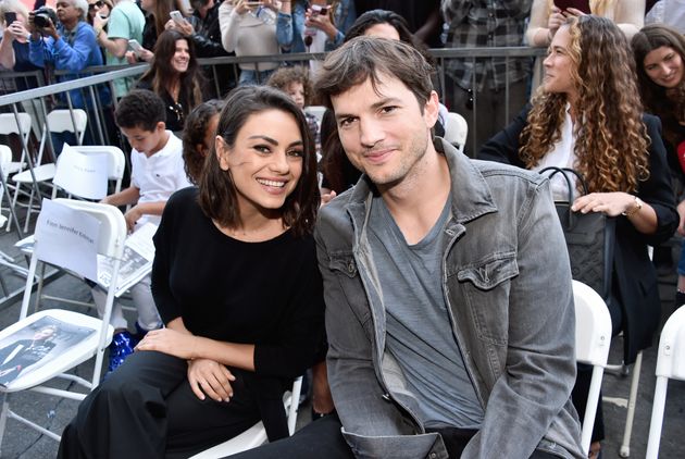 Actors Mila Kunis and Ashton Kutcher 