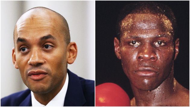 <strong>Chuka Umunna and Chris Eubank.</strong>