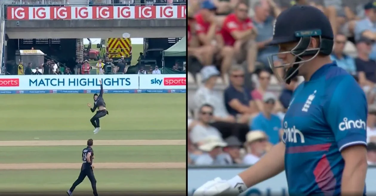 Mitchell Santner catch, Jonny Bairstow dismissal