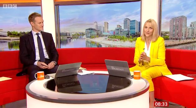 Dan Walker and Louise Minchin on BBC Breakfast