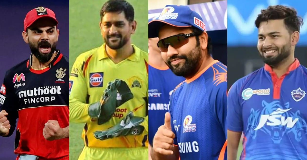 Virat Kohli, MS Dhoni, Rohit Sharma, Rishabh Pant