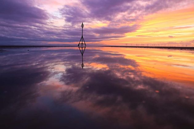 Stephen Carrigan from Liverpool captured this vibrant photo at nearby Crosby beach.