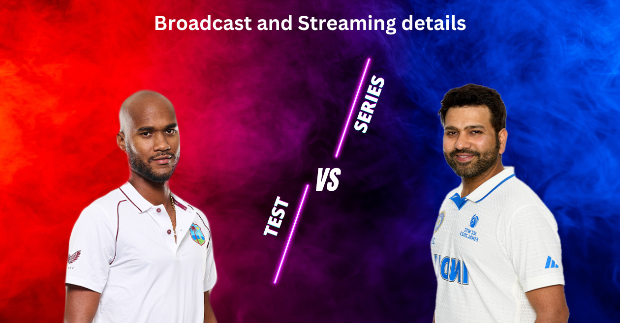 WI vs IND, Broadcast and Streaming details