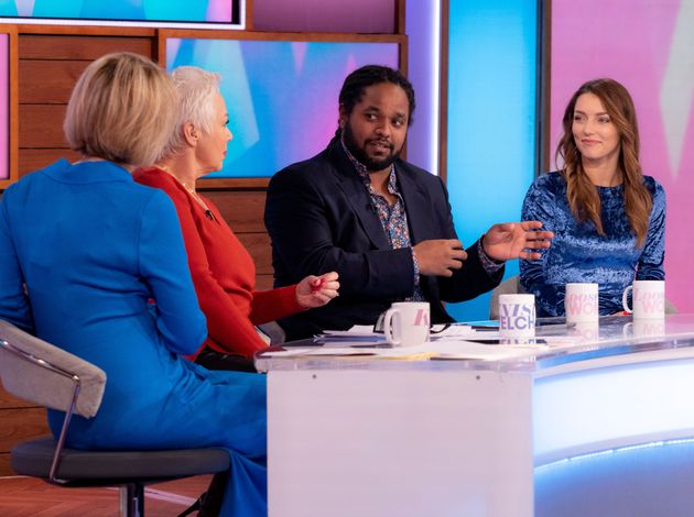 Hamza Yassin and Jowita Pryztal speaking to the Loose Women panel