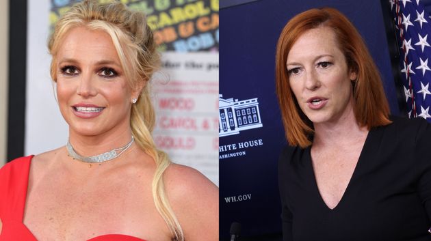 Britney Spears and White House press secretary Jen Psaki