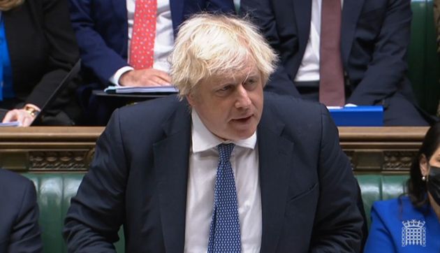 <strong>Boris Johnson speaks in the House of Commons, London.</strong>