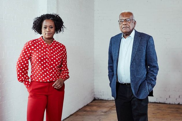 Charlene White and Sir Trevor McDonald