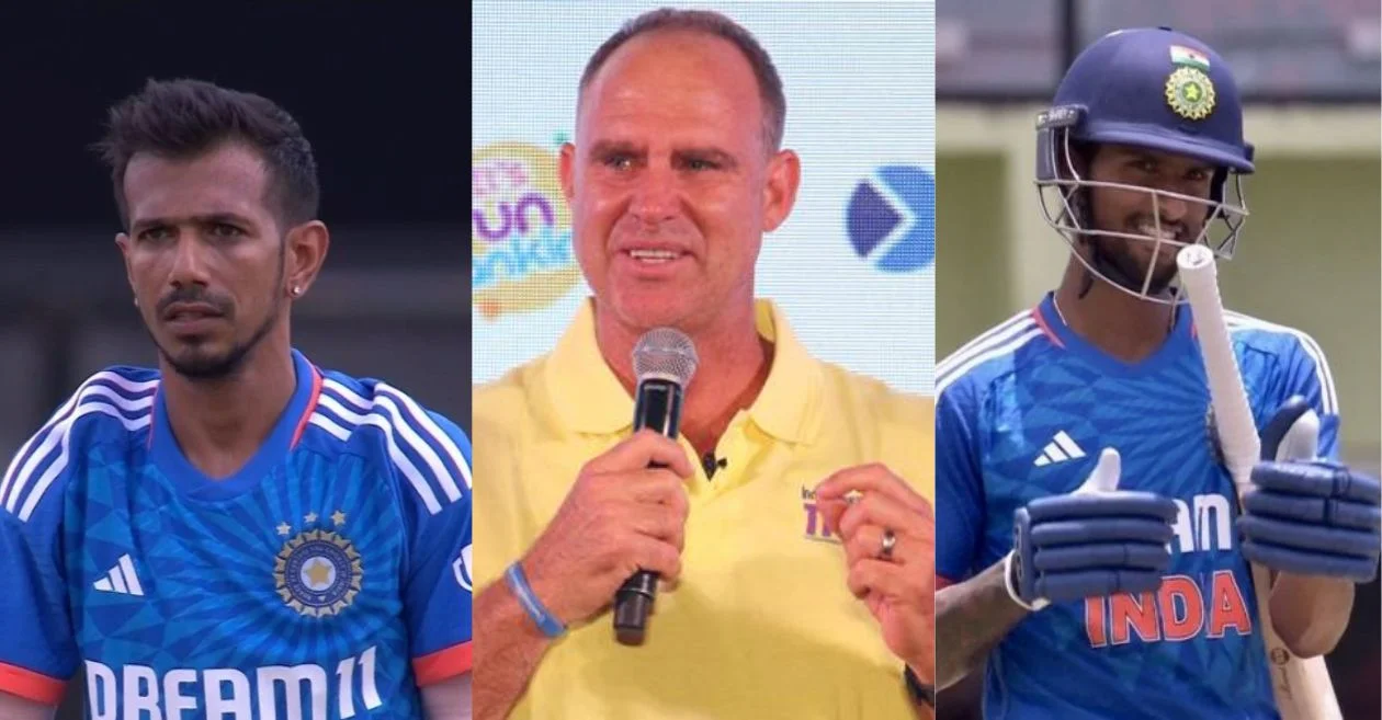 Yuzvendra Chahal, Matthew Hayden and Tilak Varma