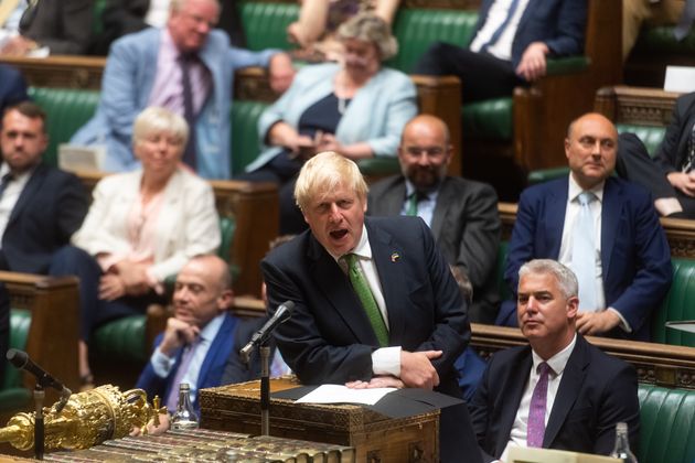 Boris Johnson speaking in the House of Commons, during a debate about on whether MP's have confidence in the government.