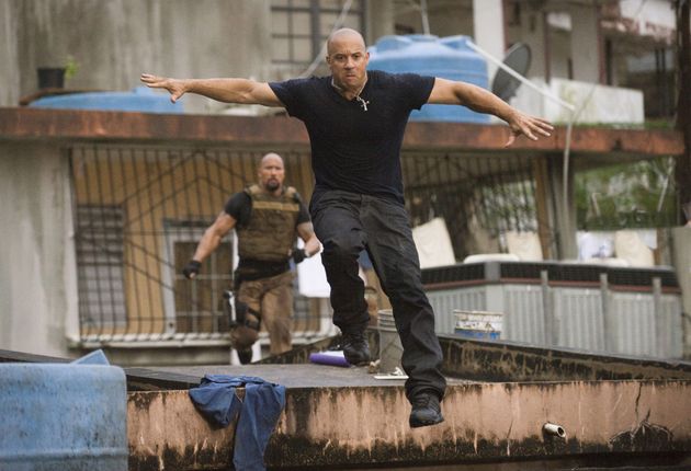 Vin Diesel and The Rock in the fifth Fast & Furious film