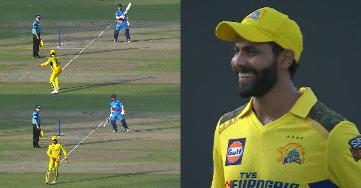 David Warner imitating Ravindra Jadeja's sword celebration