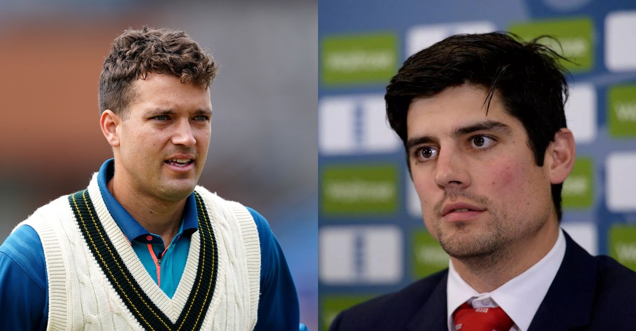 Alex Carey and Alastair Cook