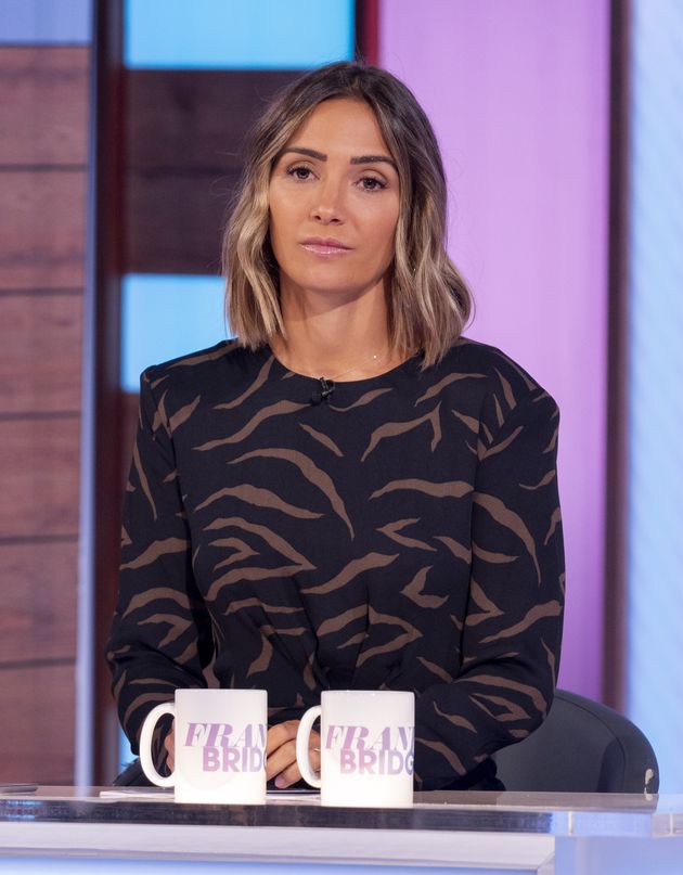 Frankie Bridge in the Loose Women studio