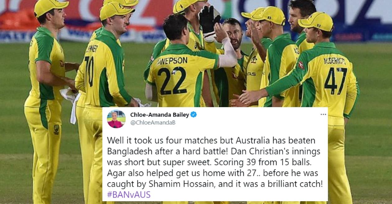 Australia beat Bangladesh in 4th T20I