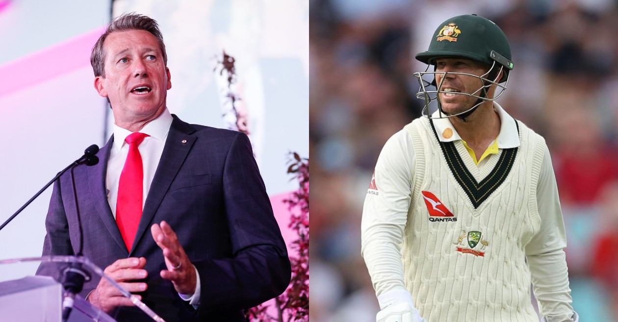 Glenn McGrath and David Warner