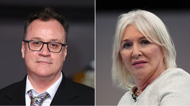 <strong>Russell T Davies and Nadine Dorries.</strong>