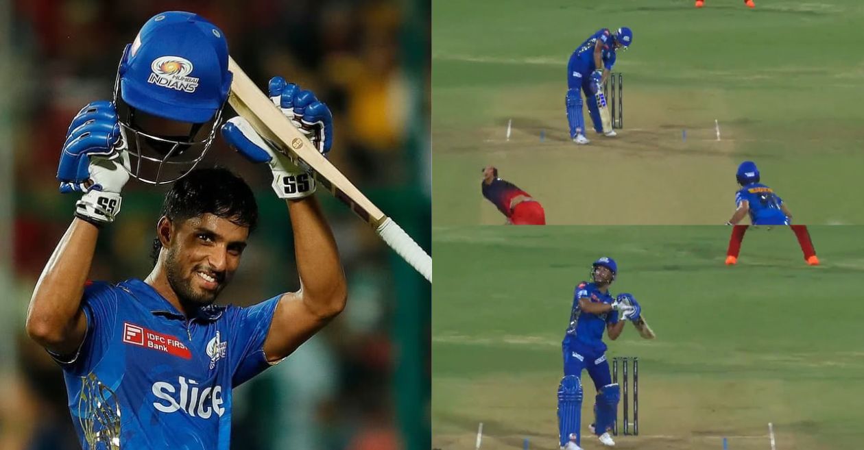 Tilak Varma's helicopter short during RCB vs MI clash