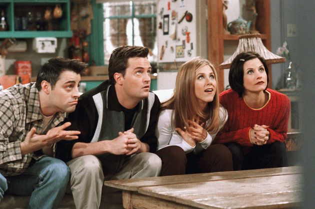 The Friends gang playing the original game during The One With The Embryos