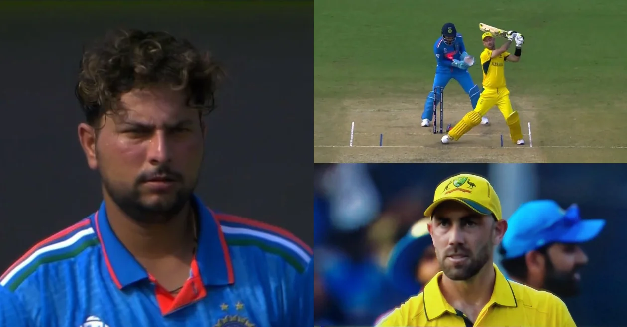 Kuldeep Yadav outfoxes Glenn Maxwell with a brilliant delivery