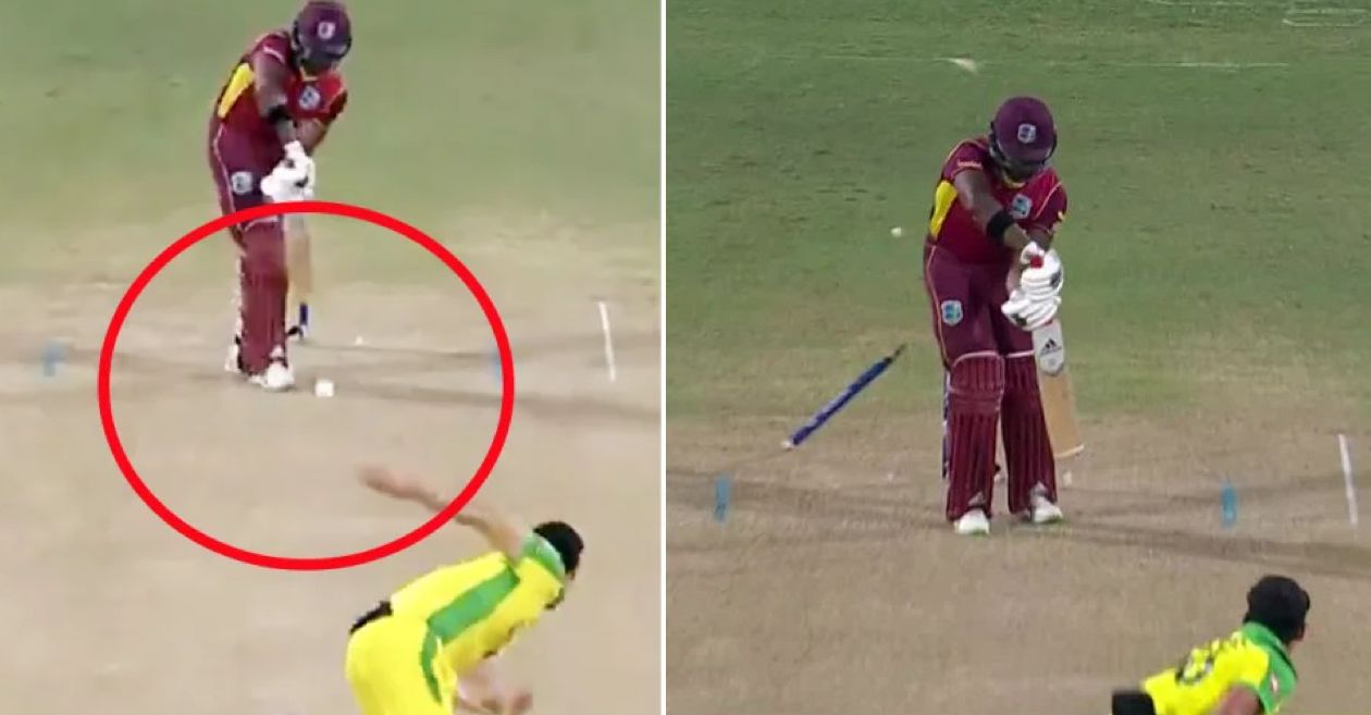 Darren Bravo cleaned up by Mitchell Starc