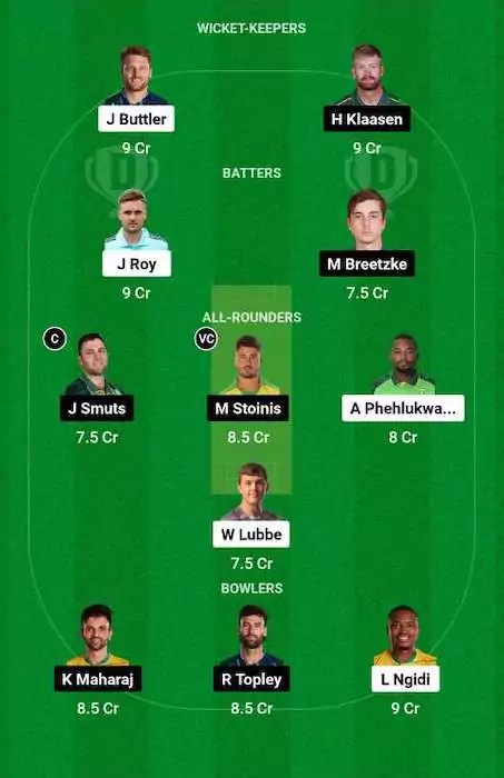 PR vs DSG Dream11 Team for today's match