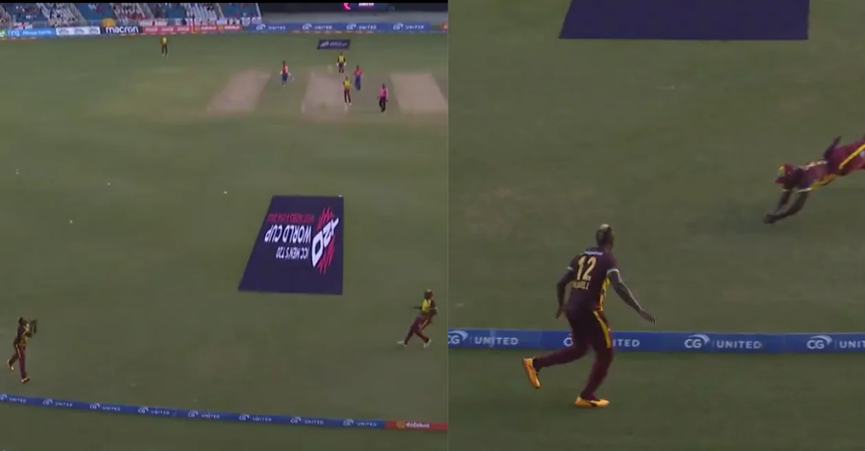 Andre Russell and Rovman Powell's catch