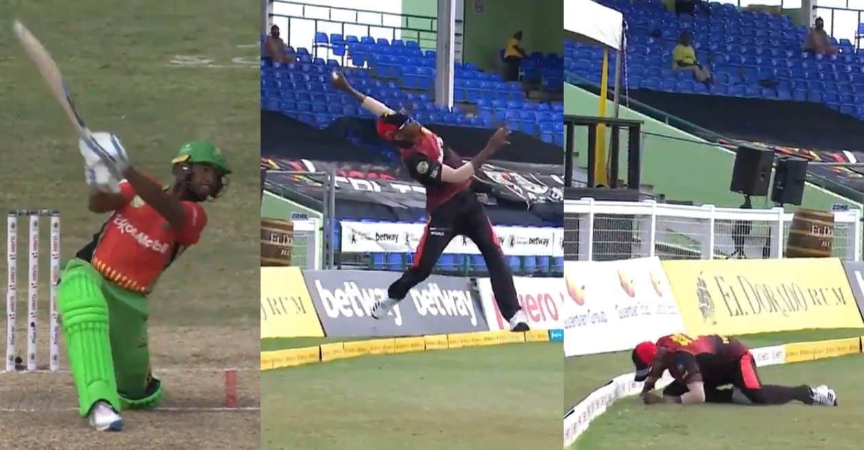 Akeal Hosein grabs a stunner in CPL 2021