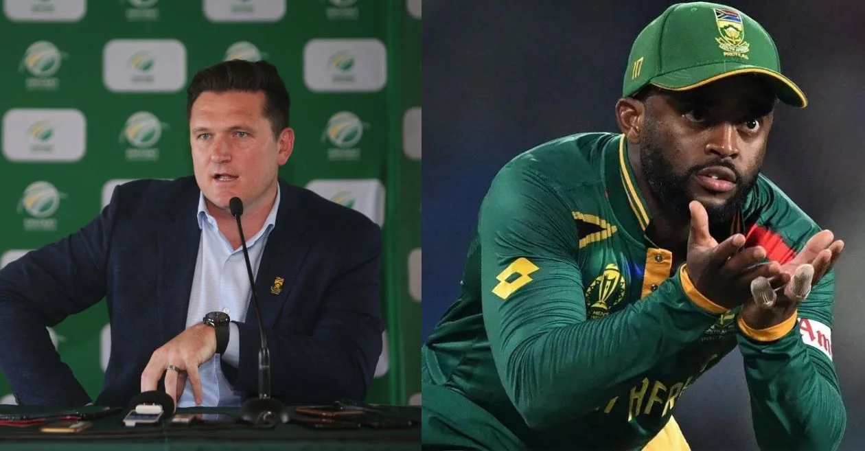 Graeme Smith and Temba Bavuma