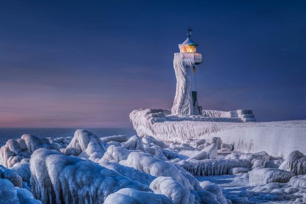 Landscape category: A picturesque frosty scene on the German island of Rügen