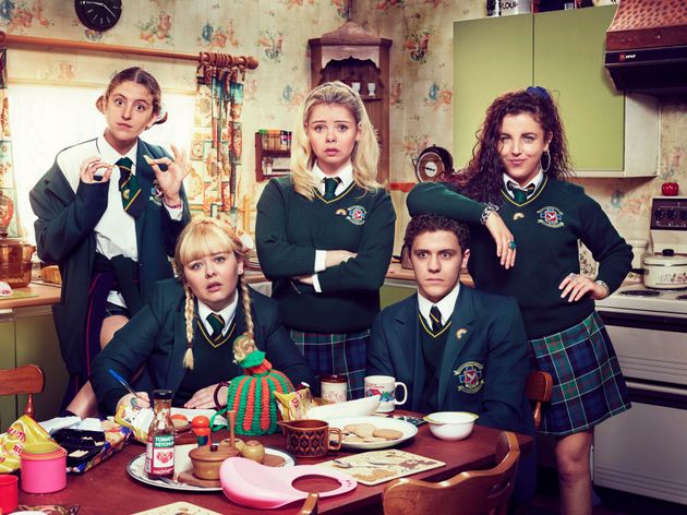 The cast of Derry Girls