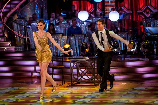 Sophie with dance partner Brendan Cole