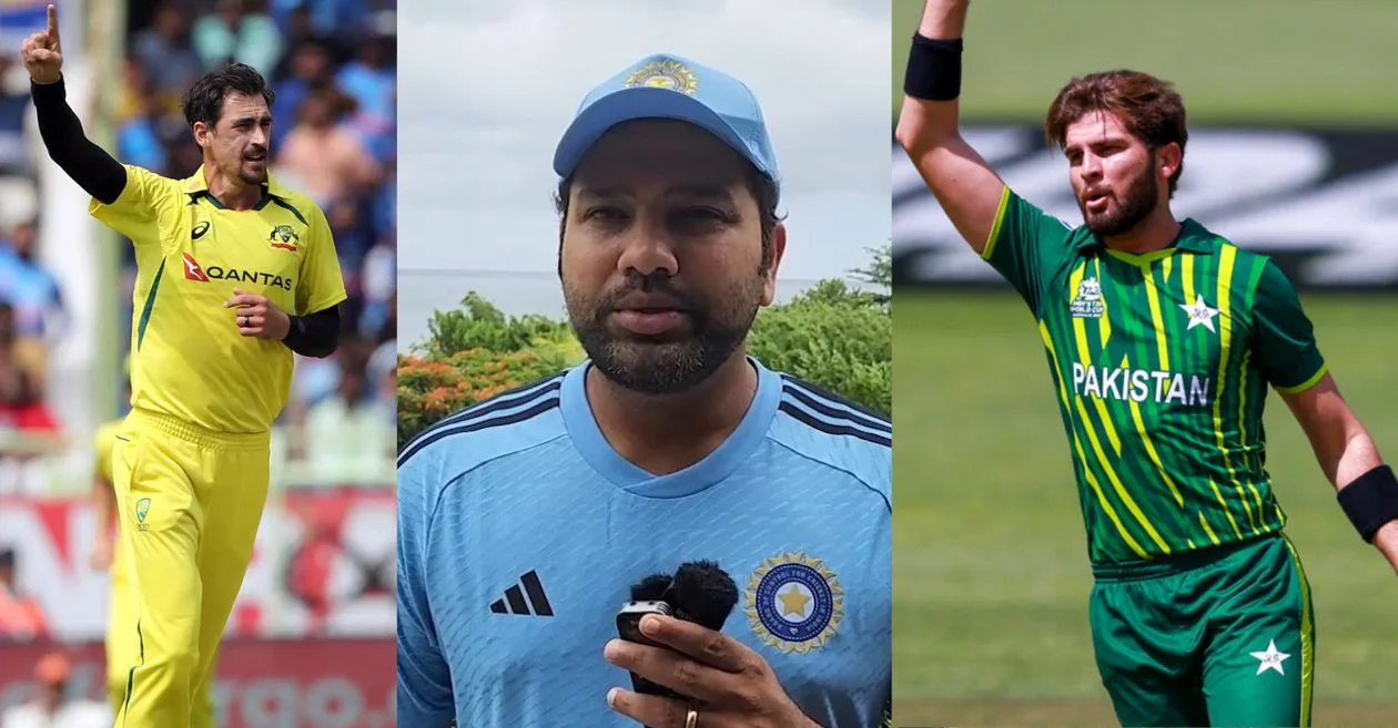 Mitchell Starc, Rohit Sharma, Shaheen Afridi