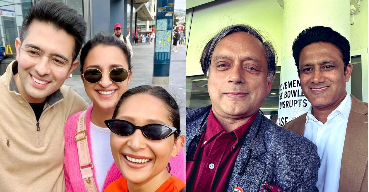 Parineeti Chopra, Raghav Chadha, Shashi Tharoor and Anil Kumble