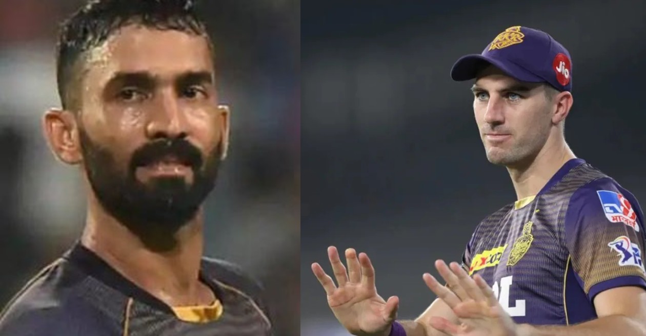 Dinesh Karthik and Pat Cummins