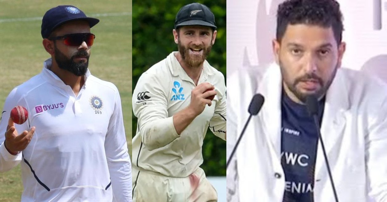 Virat Kohli, Kane Williamson and Yuvraj Singh