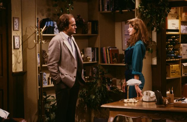 Kelsey Grammer and Kirstie Alley in Cheers