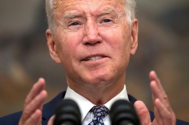 <strong>US president Joe Biden speaks about the ongoing evacuation of Afghanistan from the White House.</strong>