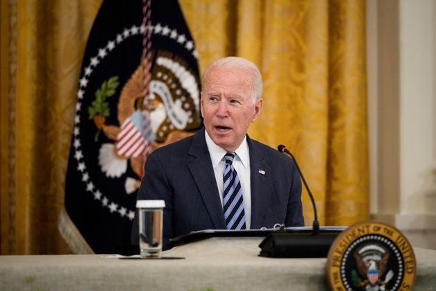 US President Joe Biden speaks during a meeting about cybersecurity in the East Room of the White House on August 25, 2021 in Washington, DC. Members of the Biden cabinet, national security team and leaders from the private sector attended the meeting about improving the nation's cybersecurity.