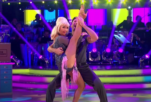 Debbie McGee showcased her splits on a number of occasions during her Strictly stint