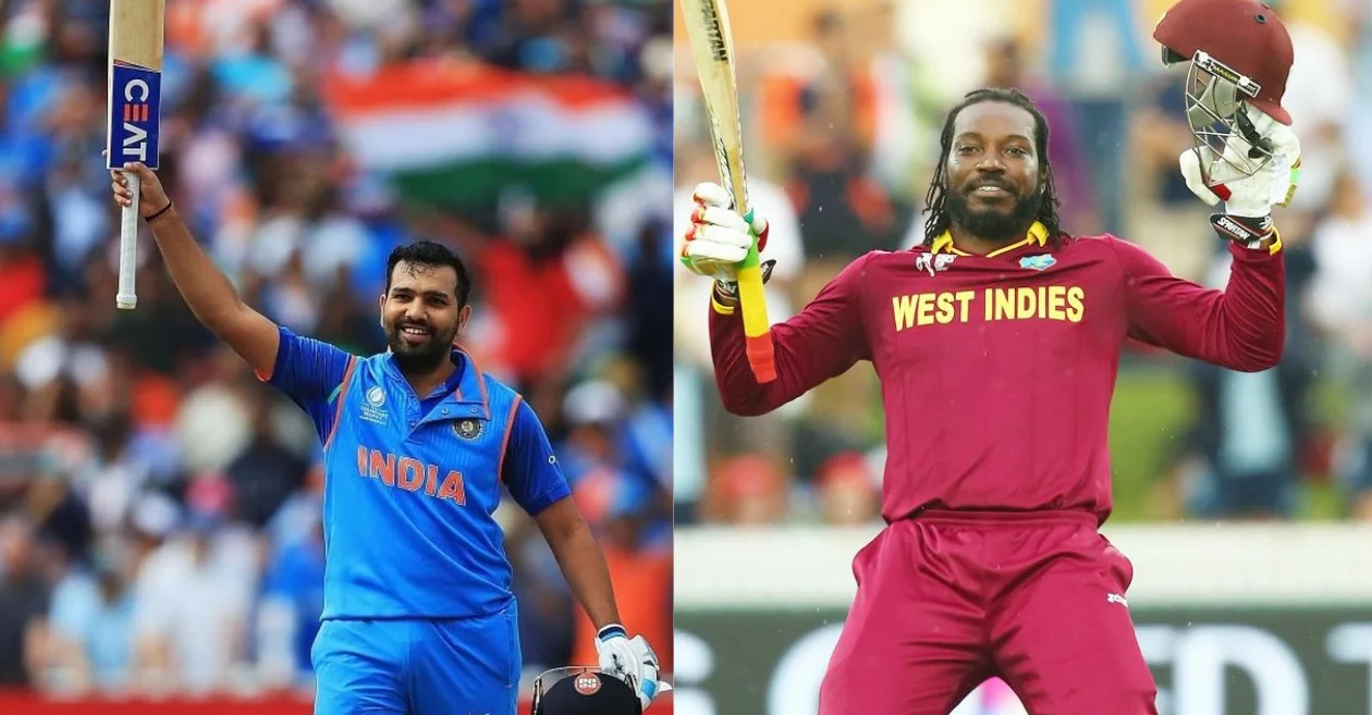 Rohit Sharma and Chris Gayle